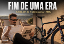 Alaphilippe se aposenta: Fim de uma era no ciclismo Alaphilippe se aposenta - Fim de uma era - Imagem gerada por IA